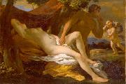 Nicolas Poussin Nicolas Poussin of either Jupiter and Antiope or Venus and Satyr France oil painting artist